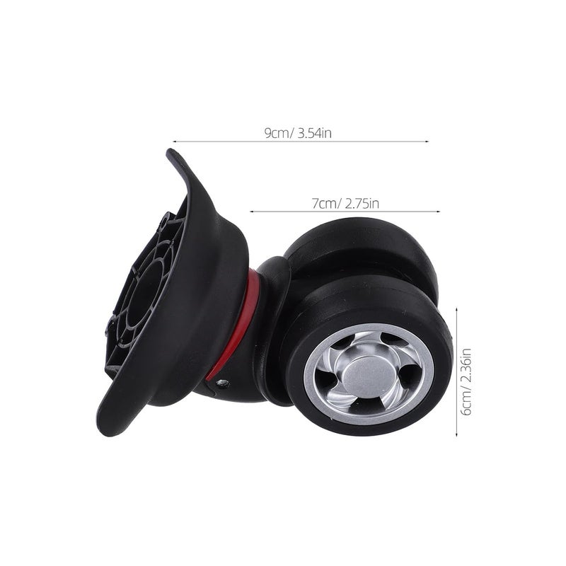 عجلات الأمتعة العالمية الاستبدال 2 قطعة عجلات دوارة ناعمة صامتة قابلة للفصل - Image 5