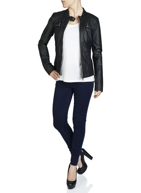 ONLY Women's Leather Coat 15081400
