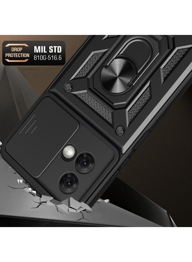 اس-توب جراب لهاتف Motorola Moto G84 بتصميم غطاء كاميرا منزلق من مادة TPU الهجينة لهاتف الكمبيوتر الشخصي - Image 5