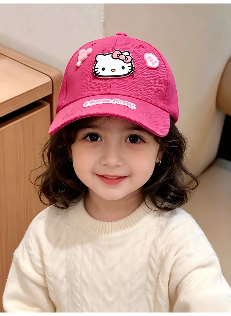 هالو كيتي مرحبا كيتي القبعات للأطفال في الهواء الطلق الكرتون قابل للتعديل Sunnet القبعات - Image 1