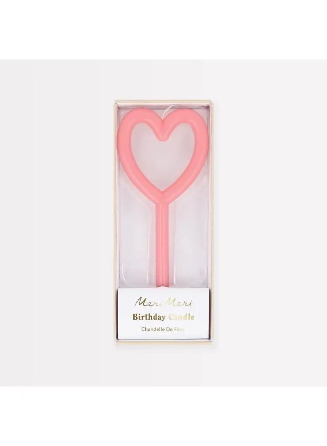 Meri Meri Slim Heart Candle