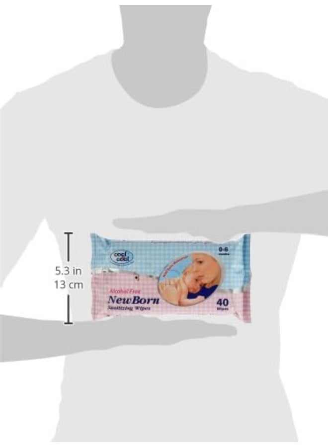 Cool & Cool New Born Sanitizing Wipes 40'S - Image 3