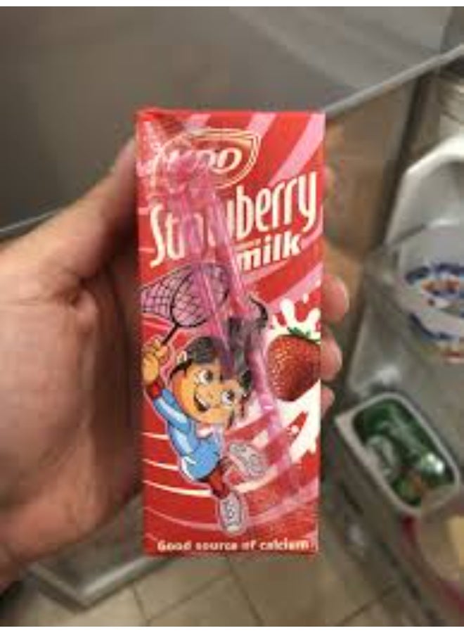 KDD Strawberry Flavored Milk, Pack of 3 | Sweet & Creamy Fruit Milk Drink | Ready to Drink - Image 2