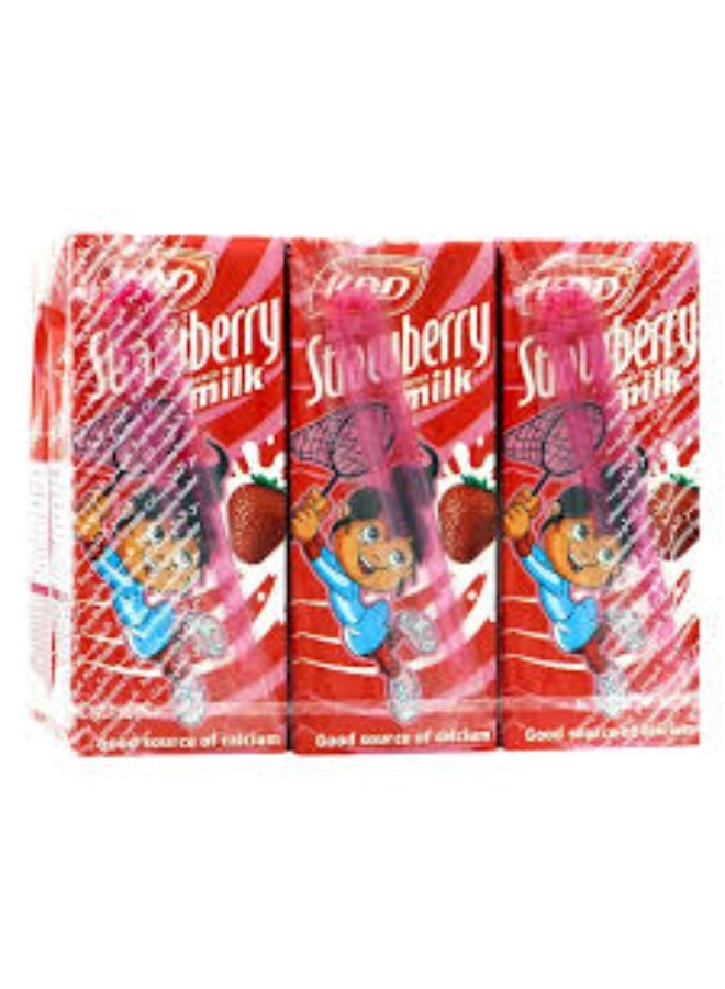 KDD Strawberry Flavored Milk, Pack of 3 | Sweet & Creamy Fruit Milk Drink | Ready to Drink - Image 3