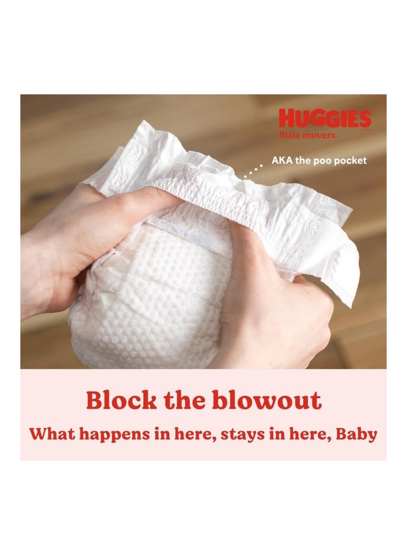 HUGGIES Baby Diapers Size 7 (41+ Lbs), 14 Ct, Little Movers - Image 5
