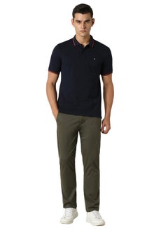 Van Heusen Van Heusen Men's Regular Fit Polo T-Shirt (VSKP517S011411_Navy L)  - Image 4