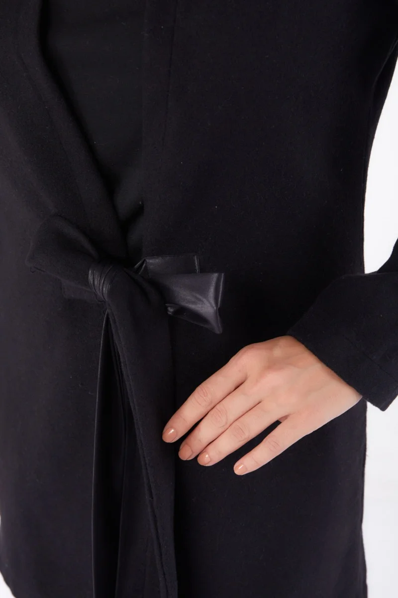 Tofisa Plain Medium Women's Black Cashmere Jacket - 13286