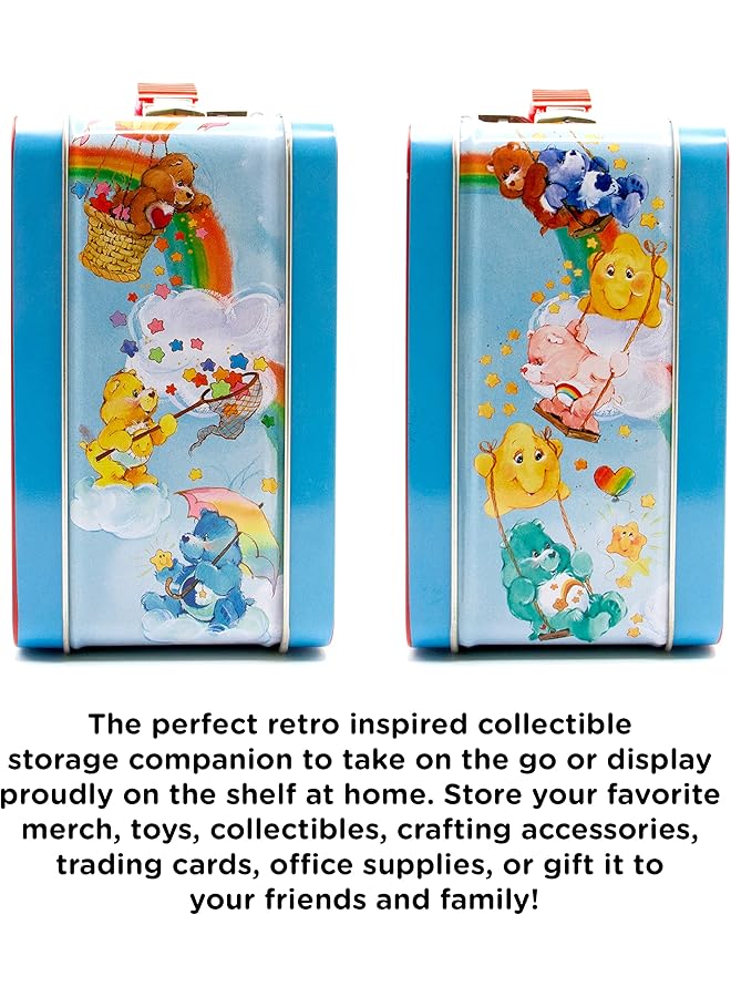 erorex Care Bears Fun Box Sturdy Tin Storage Box With Plastic Handle And Embossed Front Cover Officially Licensed Care Bears Merchandise And Collectible Gifts One Size  - Image 5
