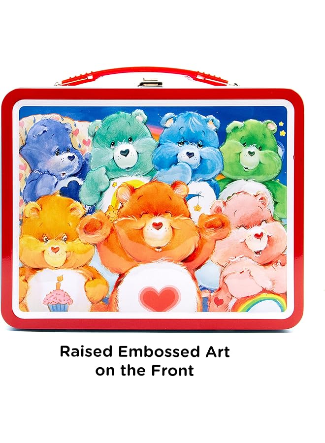 erorex Care Bears Fun Box Sturdy Tin Storage Box With Plastic Handle And Embossed Front Cover Officially Licensed Care Bears Merchandise And Collectible Gifts One Size  - Image 3