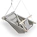 gladswing Baby Swing Indoor and Outdoor Canvas Hammock Swing for Baby to Toddler with a Comfortable Seat Macaroon Wooden Toy Adjustable 5Point Harness3 ModesGift for Baby Boys Girls Grey - Image 4