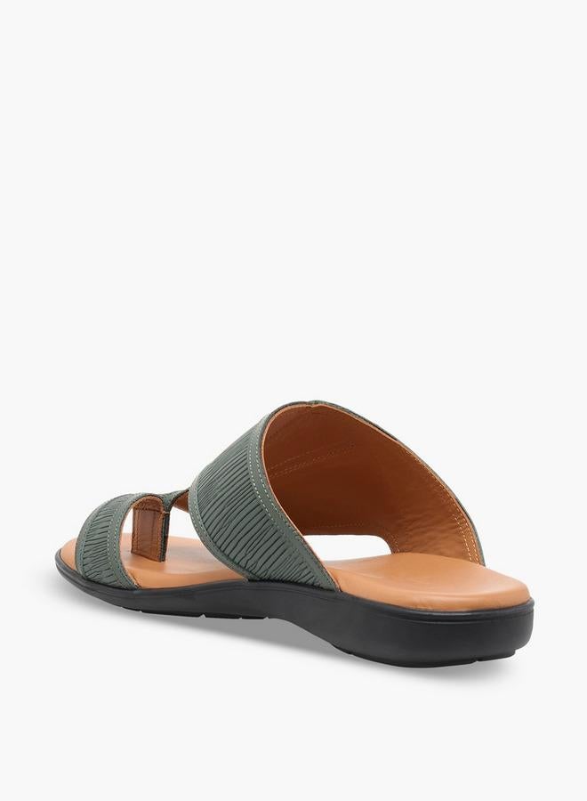 Al Waha Men Textured Arabic Sandals - Image 5