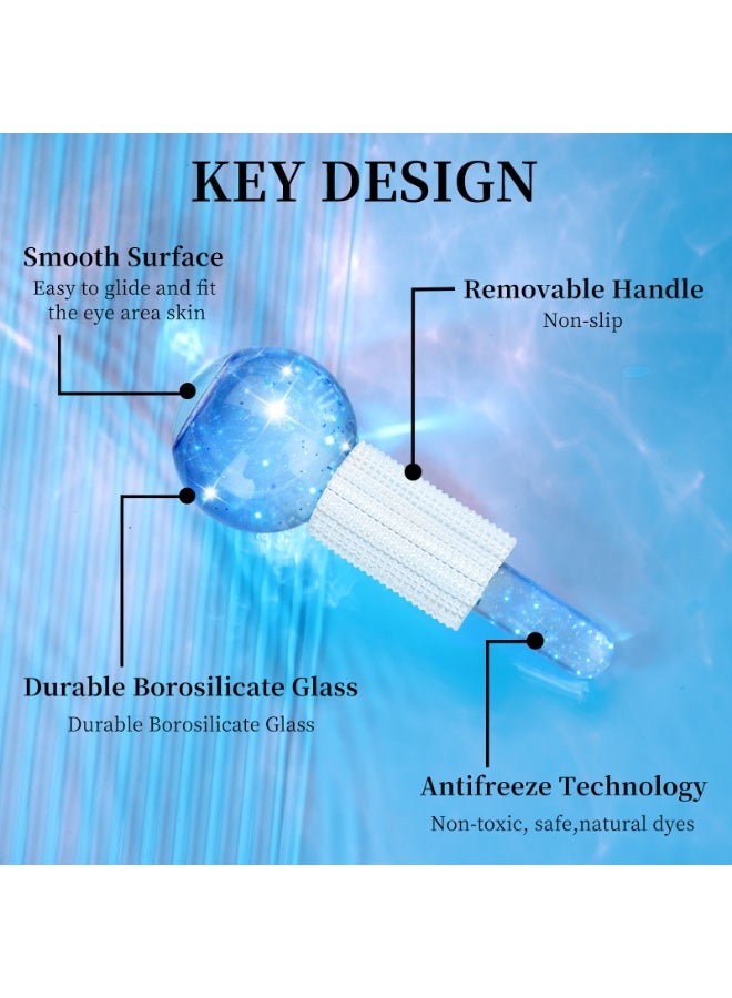 Aiseely 2PCS Ice Globes Face Cooling Massager Home Use Skin Care Cold Hot Massage Tools for Calm Skin Shrinks Pores Fade Fine Lines Reduce Puffiness - Image 4