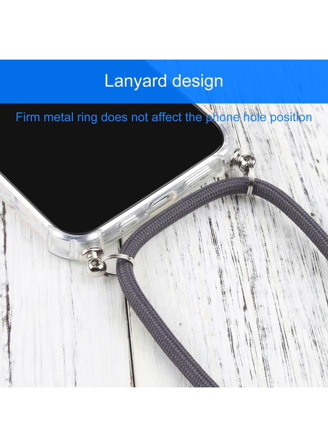 زبون جراب لهاتف iPhone 13 Pro Max جراب واقٍ شفاف مقاوم للصدمات من مادة TPU بأربع زوايا مع حبل - Image 5