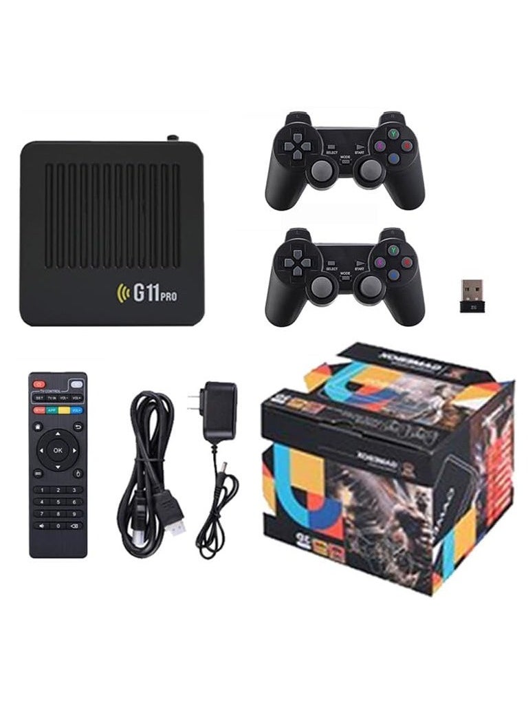 Generic - G11pro HD Retro Acrade Video Game Box, Game Stick Plug and Play TV Video Game Console Emulators with 2.4G Wireless Dual Controllers, 64G 3,000 Games - Image 1