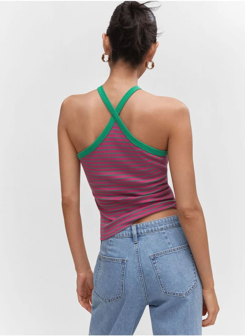 MANGO Halter Neck Top