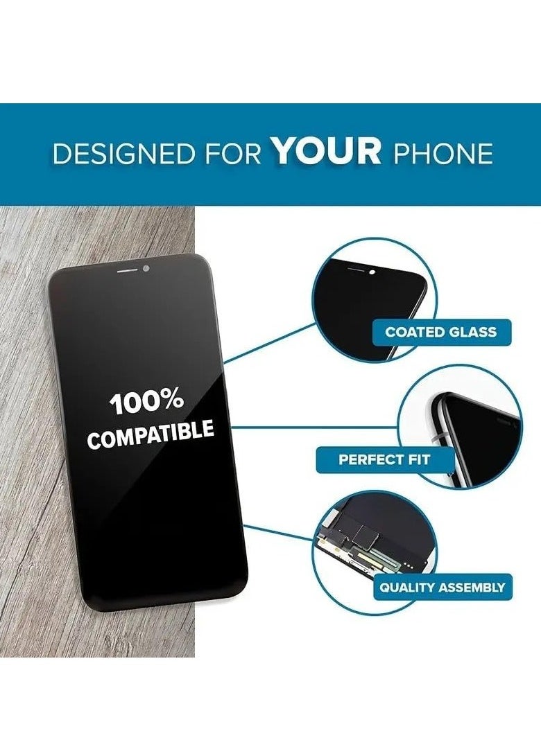for iPhone 12 / iPhone 12 Pro OLED Screen Replacement [Not LCD] 3D Touch Display Digitizer with Repair Tool Kit