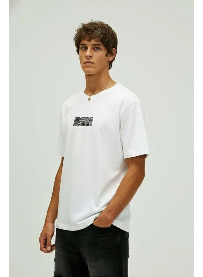 Bad Bear Maze Men's White T‑shirt Off-White.