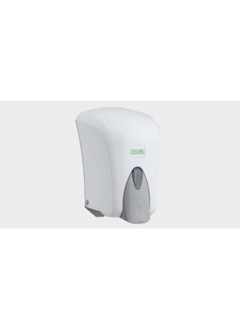 Vialli F6 1000 Gr. Liquid Foam Soap Dispenser / White - Plastic - Foamer  - Image 1