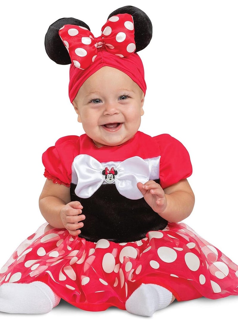 Party Centre Disney Minnie Mouse Red Posh Dress for Infant  - Image 3