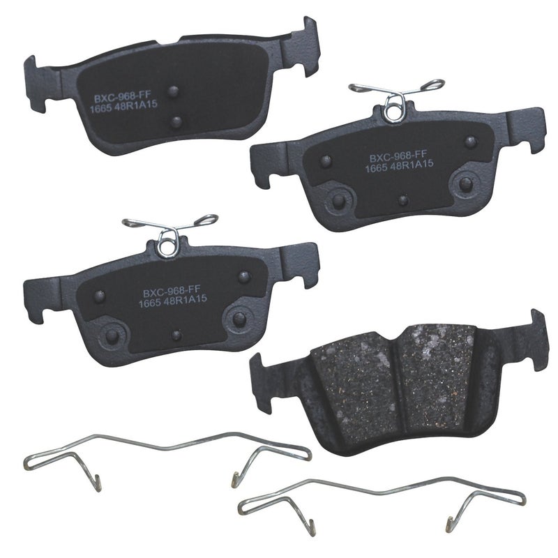 Bendix Premium SBC1665 Ceramic Rear Brake Pads for Ford Fusion 2016-2013, Lincoln MKC 2019-2015, MKZ 2016-2013, Nautilus 2023-2022 - Image 2