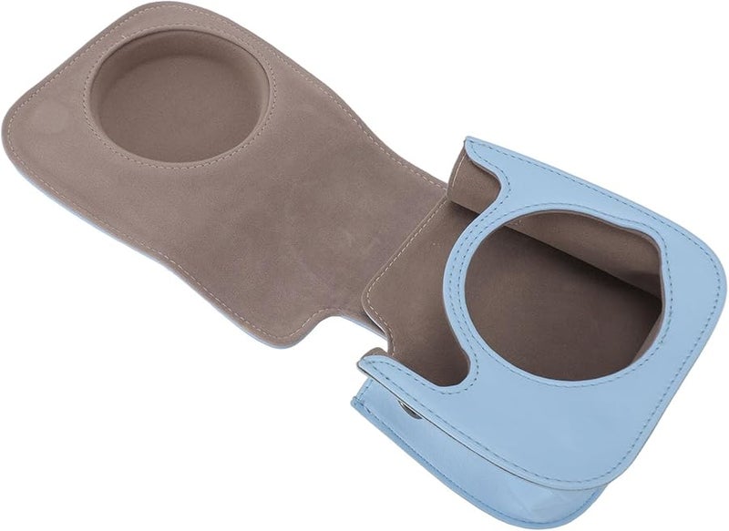 حقيبة واقية للكاميرا الفورية الزرقاء مع حزام جلدي PU وألبوم ومرآة سيلفي ومرشحات للـ Mini 12، إكسسوارات كاميرا للأطفال بسعة كبيرة - Image 3