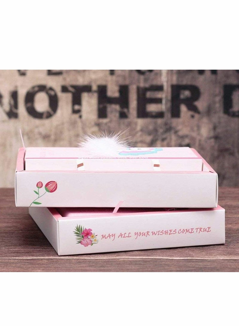 SOLARAE Unicorn Notebook Gel Pens Set - Journal Stationery Set Birthday Gifts for Girls, Cute Girls Writing Toys of All Ages Unicorn Notebook for Children Age 5 6 7 8 9 10 11 12 years old - Image 2