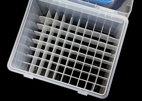 Chris.W Clear 80 Slot Plastic Carrying Marker Case Holder Storage Organizer Box for Paint Sketch Markers--Fits for Markers Pen from 15mm to 18mm Diameter - Image 3