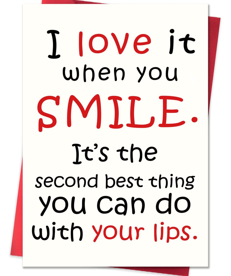 Smithtuy Funny Valentines Day Card Valentines Day Cards Gifts For Him Her Valentines Day Card For Husband Wife Boyfriend Girlfriend Fiancee Fiance Men Women - Image 1
