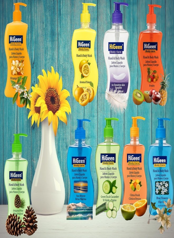 HiGeen Liquid Soap Hand & Body Wash, 16.9 fl oz, With Glycerin (Orange Blossom) - Image 4