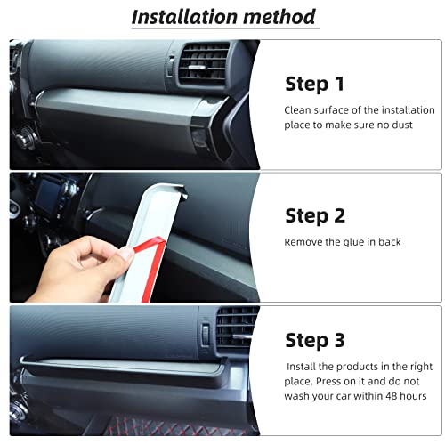 Hoolcar Copilot Armrest Storage Box Passenger Grab Tray Organizer for 2014-2020 Toyota 4Runner, Interior Storage Expansion Accessories, Black - Image 5