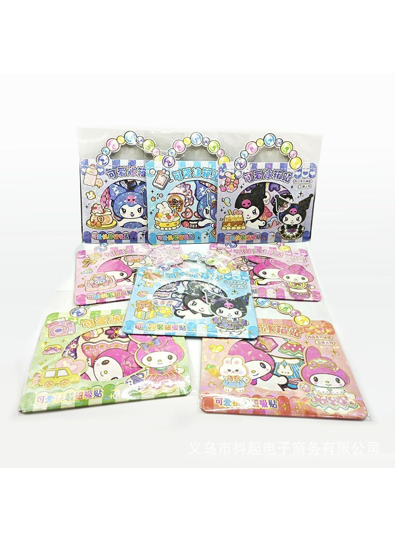 Arabest Princess Dress-Up Magnetic Stickers DIY Kids Toy 1 pack sanrio magnetic dress up (4-5 sets of clothes)