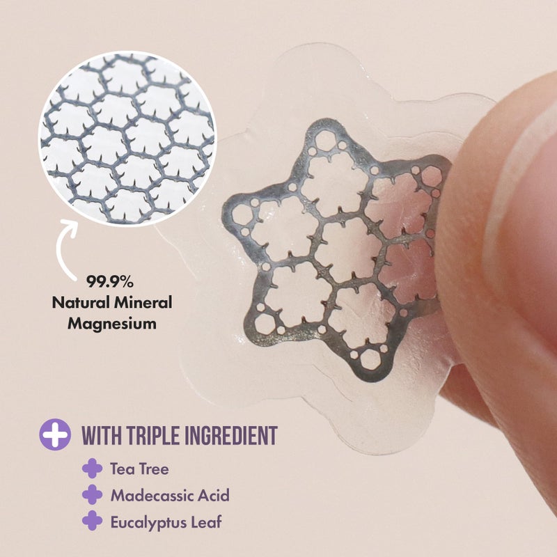 Free Go Magnesium Blemish Microdarts | Pimple Patch | Cystic Acne | Fast-Acting | Quick Calming | 99.9% Pure Magnesium | Madecassic Acid | Tea Tree | Eucalyptus Leaf | Hydrocolloid Spot Care - Image 5