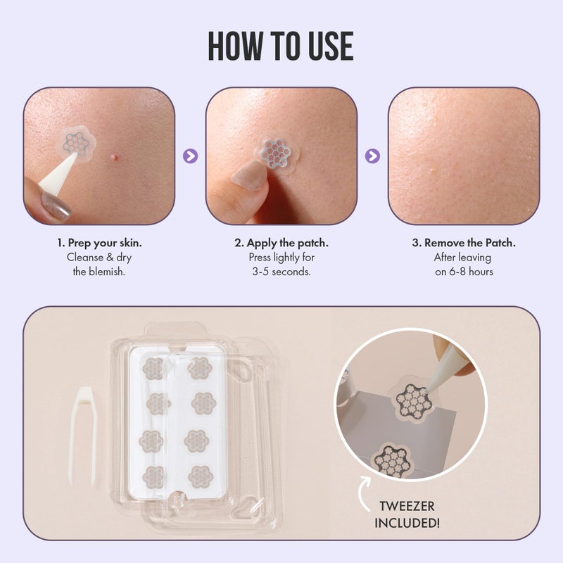 Free Go Magnesium Blemish Microdarts | Pimple Patch | Cystic Acne | Fast-Acting | Quick Calming | 99.9% Pure Magnesium | Madecassic Acid | Tea Tree | Eucalyptus Leaf | Hydrocolloid Spot Care - Image 4