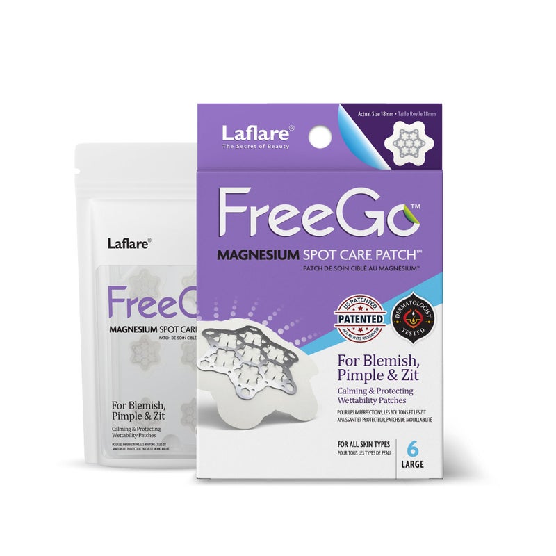 Free Go Magnesium Blemish Microdarts | Pimple Patch | Cystic Acne | Fast-Acting | Quick Calming | 99.9% Pure Magnesium | Madecassic Acid | Tea Tree | Eucalyptus Leaf | Hydrocolloid Spot Care - Image 1