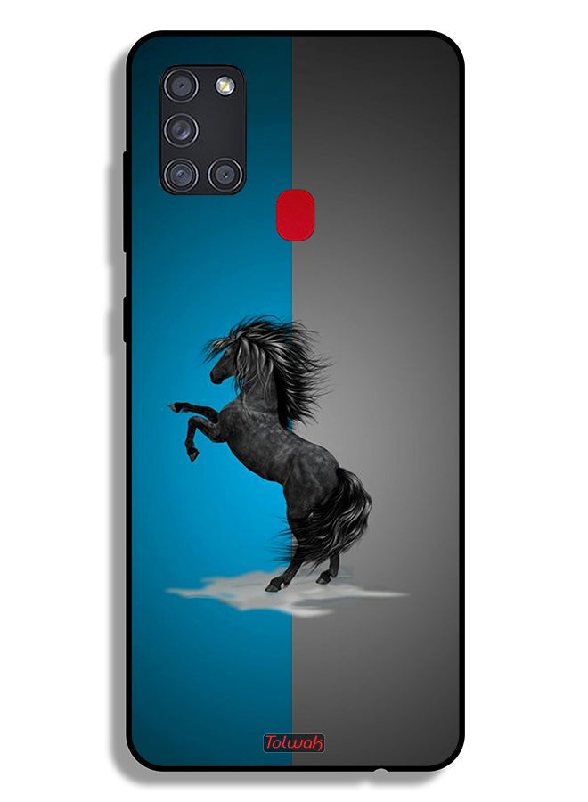 Tolwak Samsung Galaxy A21s Protective Case Cover Horse Art - Image 1