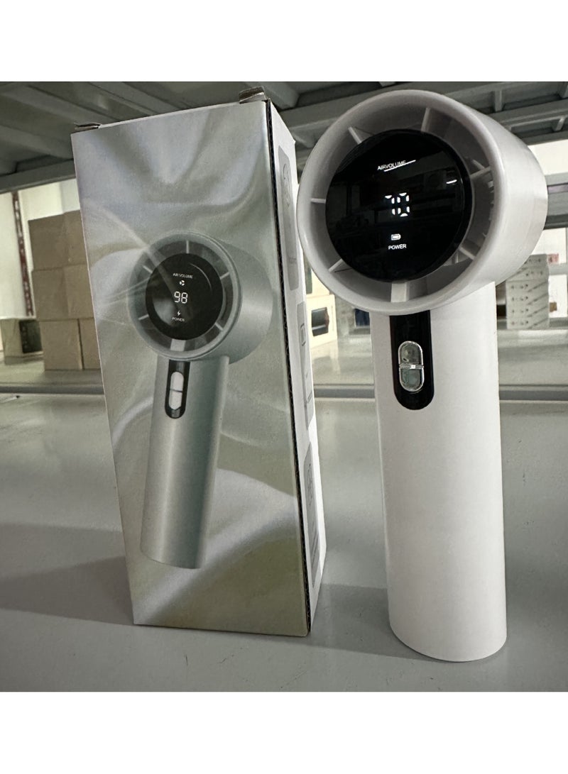 general 100-Gear Turbo Mini Handheld Fan - USB Rechargeable High-Speed Portable Fan, Powerful Cooling for Outdoor Travel & Office Use - Image 1