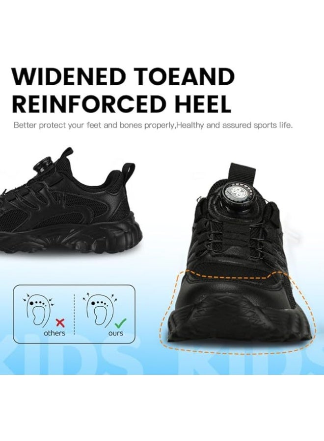 Lucky Kids أحذية رياضية للأطفال مع أربطة قابلة للتعديل - أحذية جري قابلة للتنفس للأولاد والبنات، أحذية رياضية خفيفة بدون أربطة لولبية للمدرسة والرياضة - Image 3