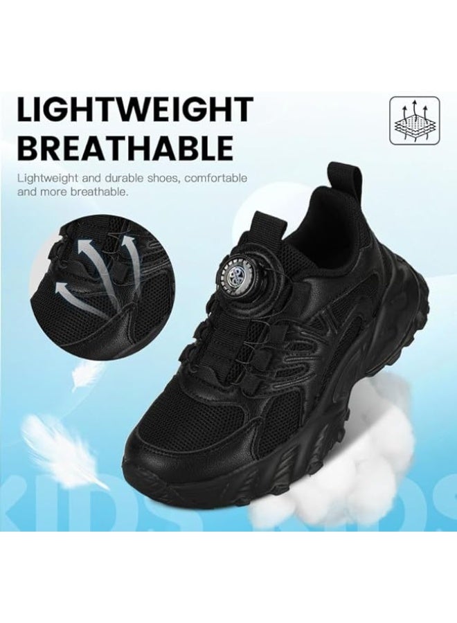 Lucky Kids أحذية رياضية للأطفال مع أربطة قابلة للتعديل - أحذية جري قابلة للتنفس للأولاد والبنات، أحذية رياضية خفيفة بدون أربطة لولبية للمدرسة والرياضة - Image 5