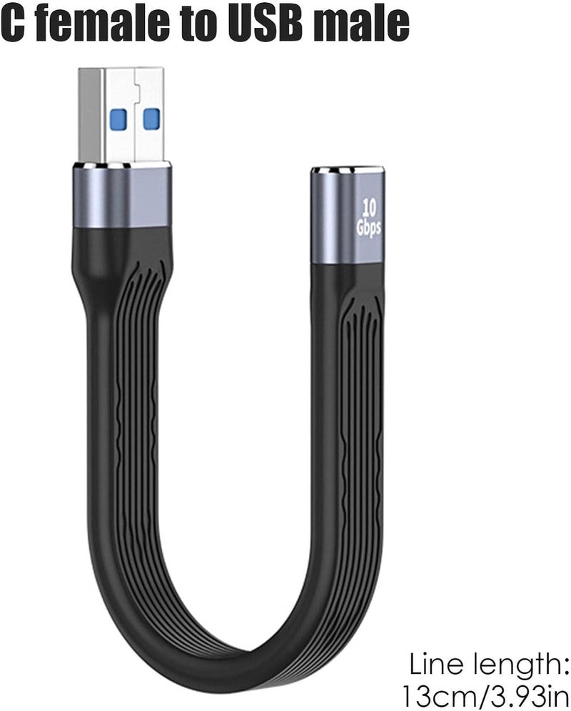Tobo كابل نقل البيانات USB C | كابل محول OTG ذكر USB نوع C أنثى يدعم نقل البيانات بسرعة 10Gbps | محول نقل البيانات بسرعة 10Gbps للتابلت (TD-1033TC) - Image 2