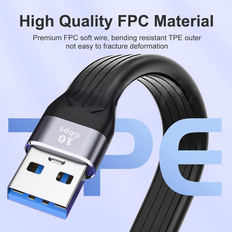 Tobo كابل نقل البيانات USB C | كابل محول OTG ذكر USB نوع C أنثى يدعم نقل البيانات بسرعة 10Gbps | محول نقل البيانات بسرعة 10Gbps للتابلت (TD-1033TC) - Image 5