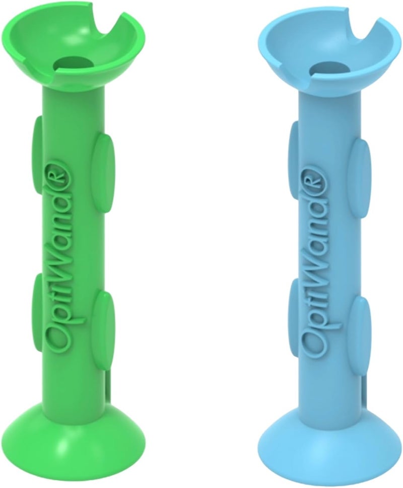 OptiWand 2 Pack - Portable Soft Contact Lens Removal & Insertion Tool - Silicone Rubber Eye Lens Inserter & Remover Device with Pincher End & Finger Grips - Safe & Easy to Use, Travel Size – 1.75" - Image 1