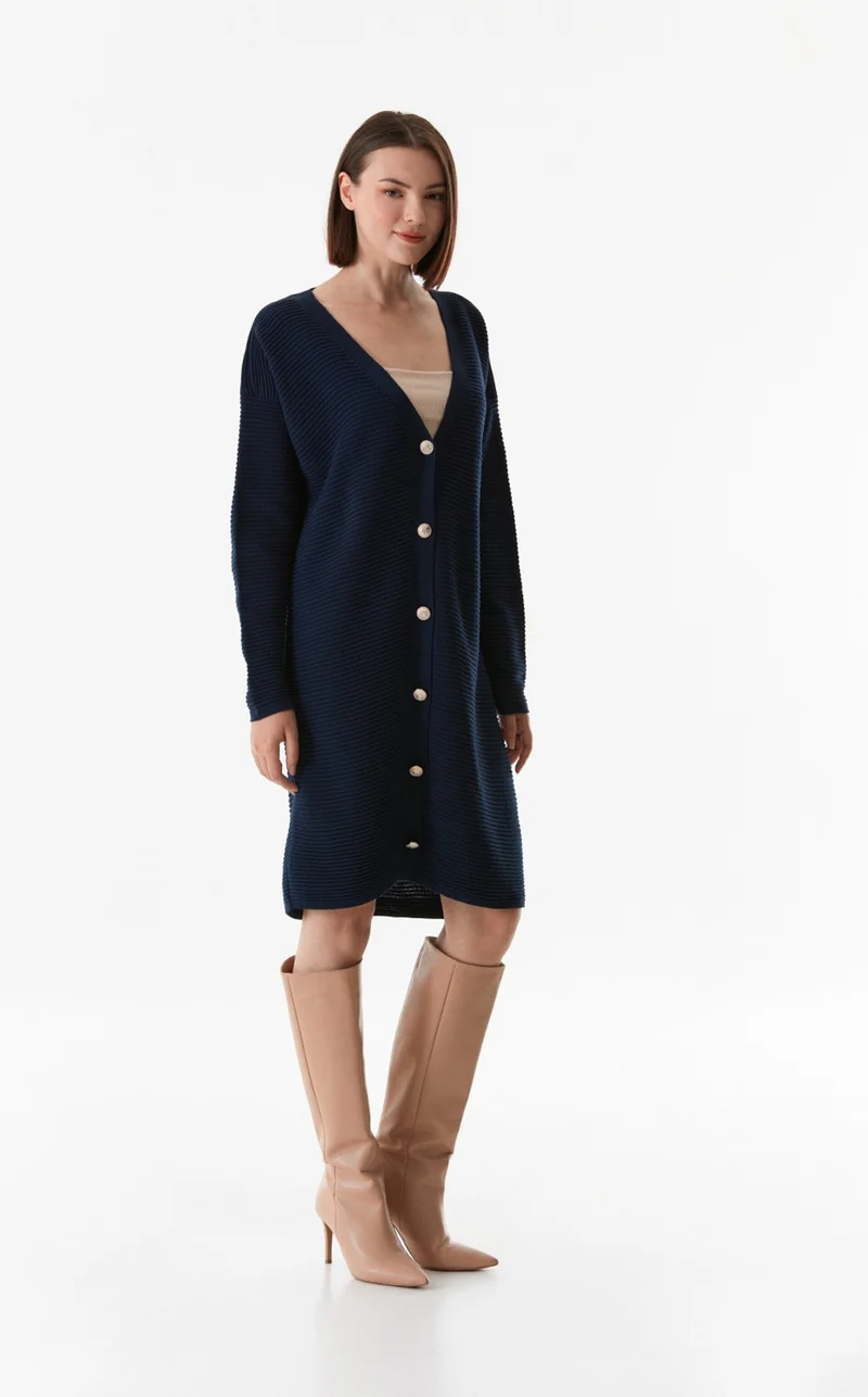 فولامودا Basic Buttoned Knitted Cardigan