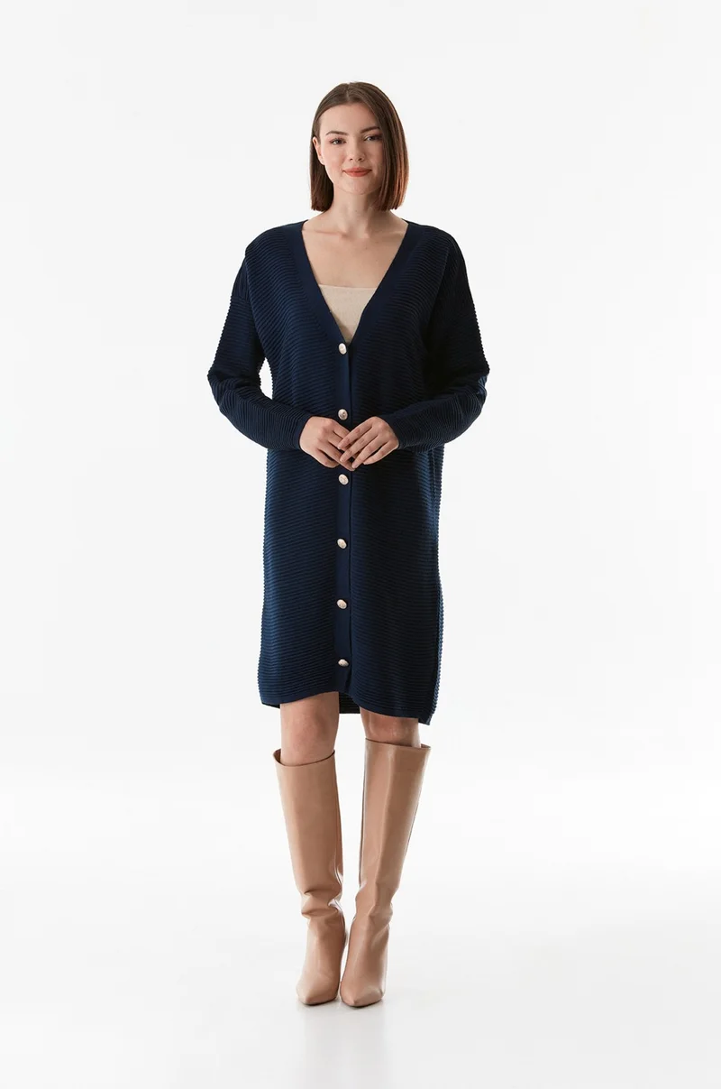 فولامودا Basic Buttoned Knitted Cardigan