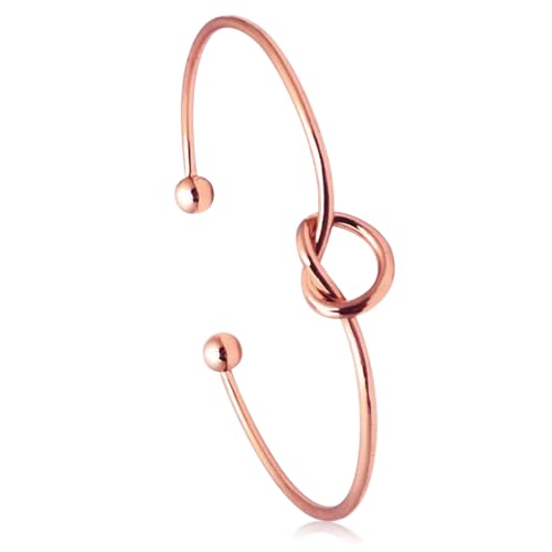 Peora Rose Gold Plated Stylish Adjustable Kada Bracelet Jewellery Gift for Women & Girls - Image 1