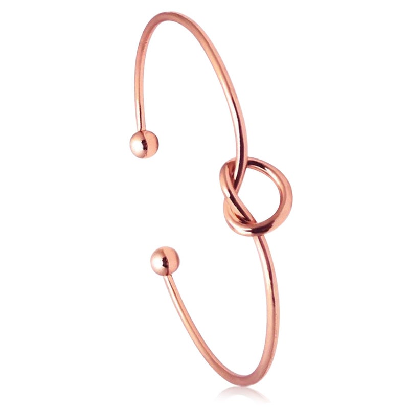 Peora Rose Gold Plated Stylish Adjustable Kada Bracelet Jewellery Gift for Women & Girls - Image 4
