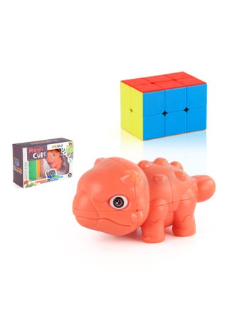 Children's Science And Education Educational Animal Second-Order Rubik's Cube Toy Dinosaur Rubik's Cube 2 in 1 Set Smooth Rotation (Orange Ankylosaurus + Second Order Rubik's Cube) - pzsku/Z7E7CEE26BD3EE6D97392Z/45/_/1729669803/0cd3276e-1ab2-4ffb-9fa2-d6ff75a5fee3