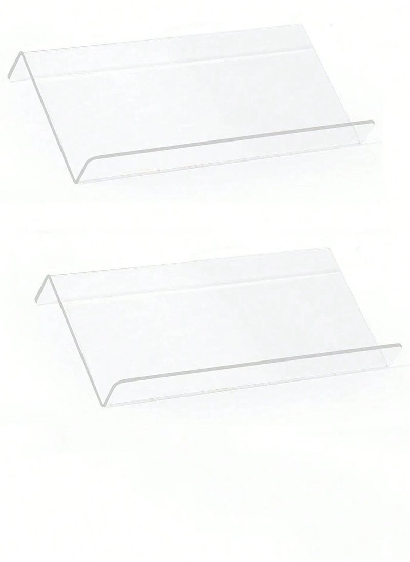 KITCHENOO - Spice Drawer Organizer 2 Piece Clear Acrylic Slanted in Drawer Spice Jars - Image 1