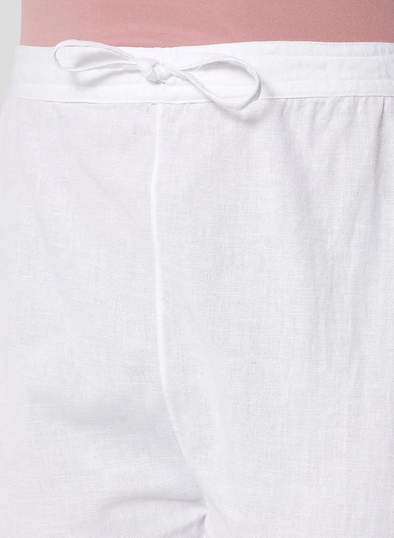 Alaya Hand Embroidered Chikankari Women White Pant-AL3539