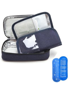 DMG TECH Insulin Cooler Bag Insulin Cooler Travel Case with 2 Ice Packs  - Image 1