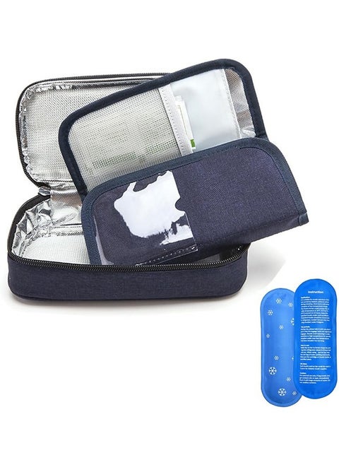 Insulin Cooler Bag Insulin Cooler Travel Case with 2 Ice Packs